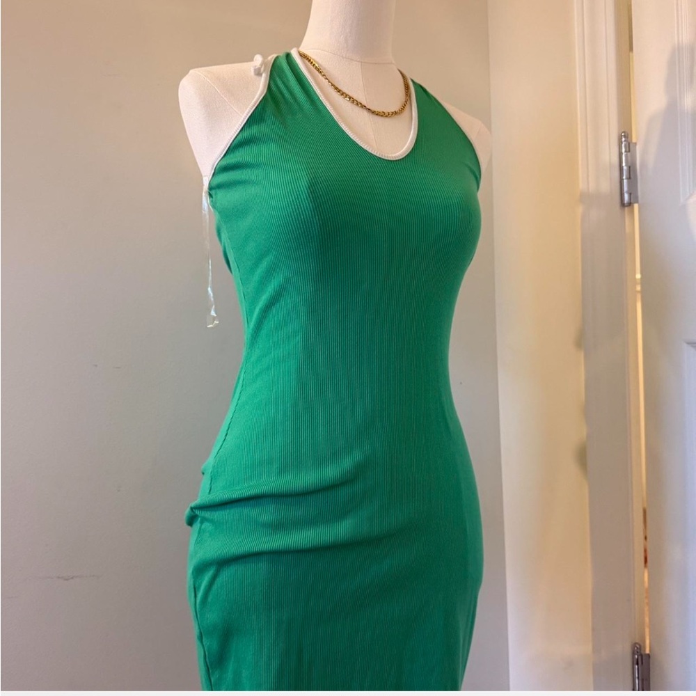 Wild Fable Green Halter Midi Dress